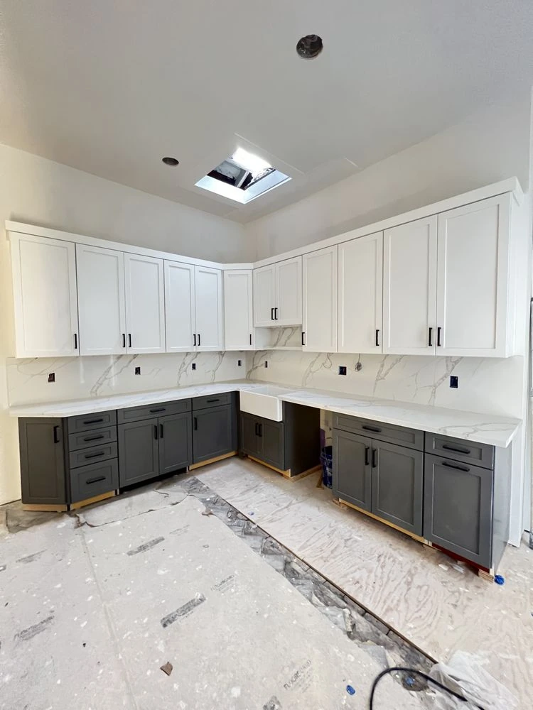 Kitchen cabinet installation project