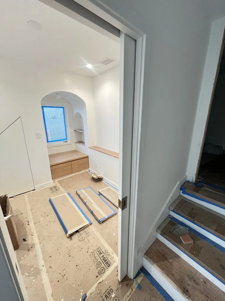Door and trim installation project