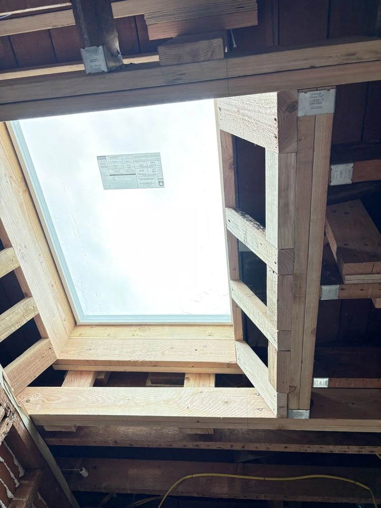 Skylight installation project